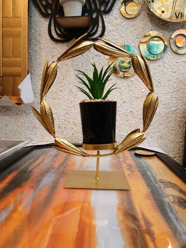 Golden Bloom Planter Stand